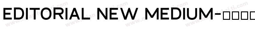 Editorial New Medium字体转换